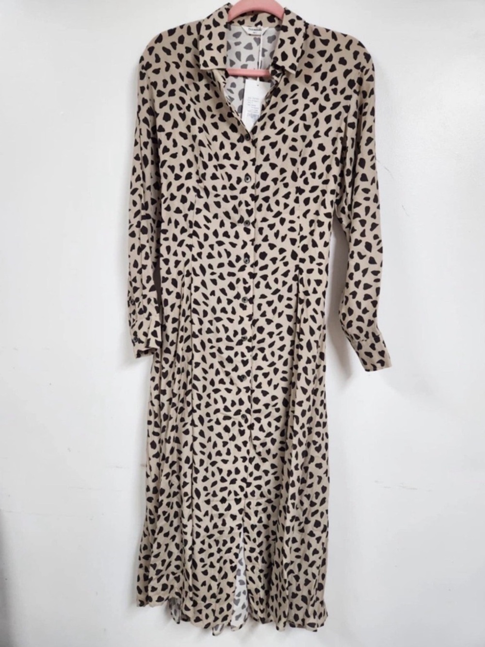 Thakoon Printed Smocked Back Shirt Dress Size 2 NWT